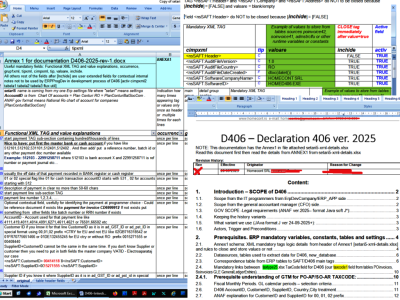 Imagine sinteza documentatie D406 saft